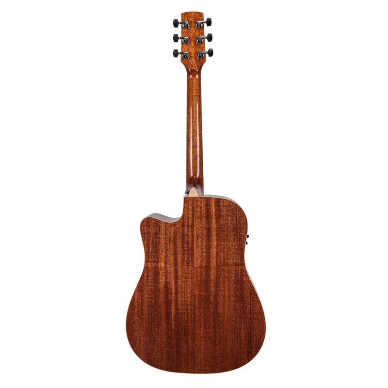 -Timberidge '1 Series' Spruce Solid Top Acoustic-Electric Dreadnought Cutaway Guitar (Natural Gloss)-Living Music