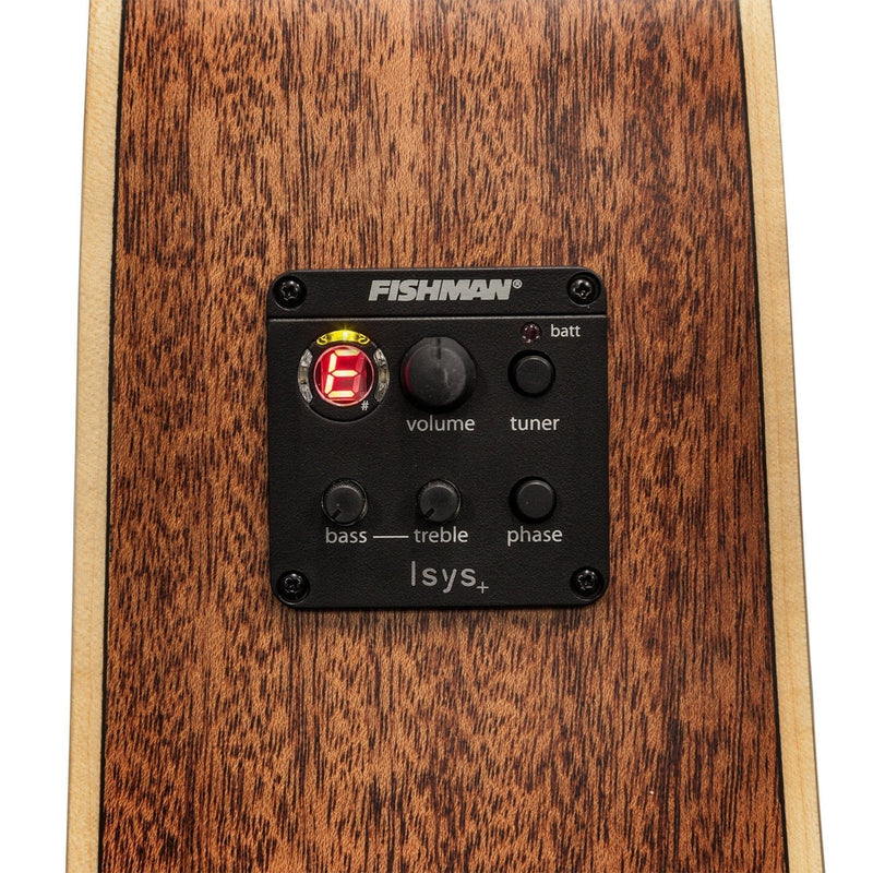 -Timberidge '1 Series' Spruce Solid Top Acoustic-Electric Dreadnought Cutaway Guitar (Natural Satin)-Living Music