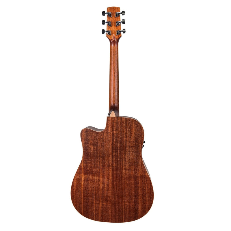 -Timberidge '1 Series' Spruce Solid Top Acoustic-Electric Dreadnought Cutaway Guitar (Natural Satin)-Living Music