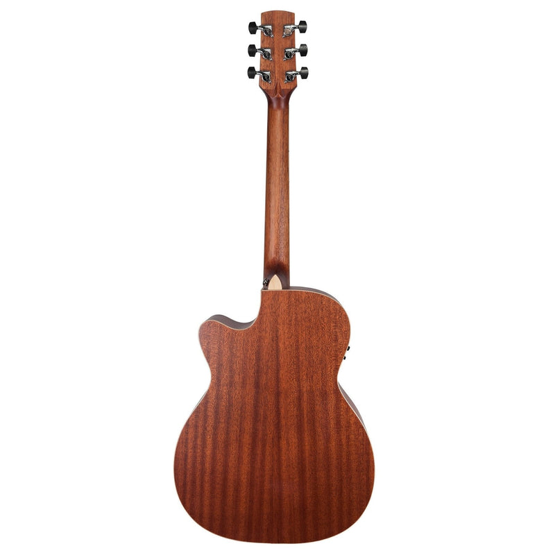 -Timberidge '1 Series' Spruce Solid Top Acoustic-Electric Small Body Cutaway Guitar (Natural Satin)-Living Music