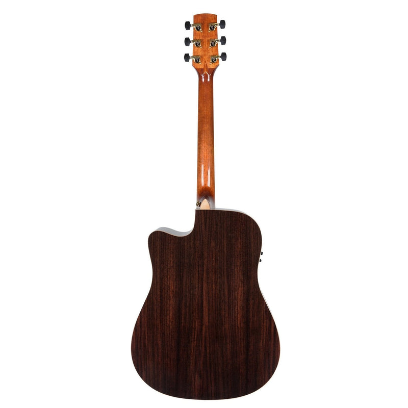 -Timberidge '3 Series' Spruce Solid Top Acoustic-Electric Dreadnought Cutaway Guitar (Natural Gloss)-Living Music