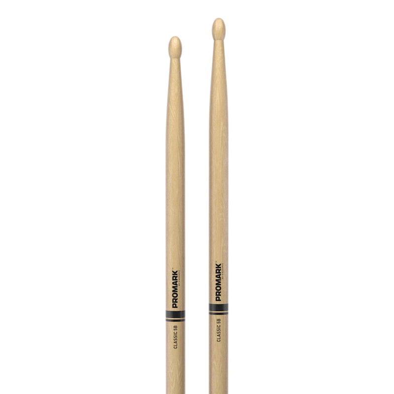 -Promark Classic 5B Hickory Wood Tip Drumsticks-Living Music