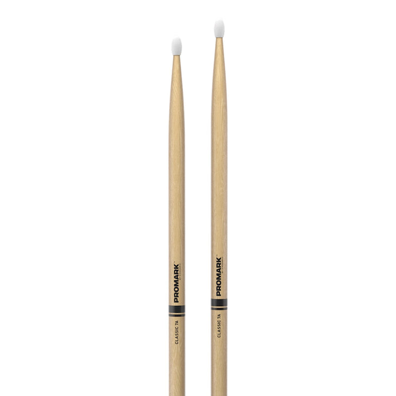 -Promark Classic 7A Hickory Nylon Tip Drumsticks-Living Music