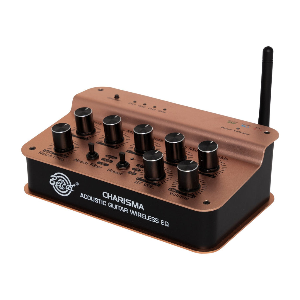 BEL-CHARISMA-Belcat 'Charisma' Wireless Acoustic Guitar Preamp with UHF Reciever and Carry Case-Living Music