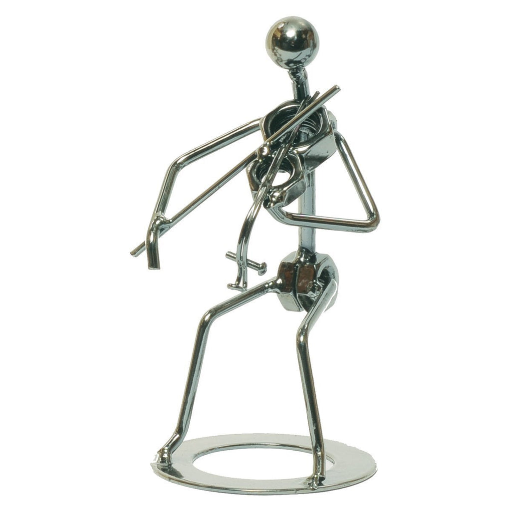 -Big Band Metal Figurine (Violinist)-Living Music