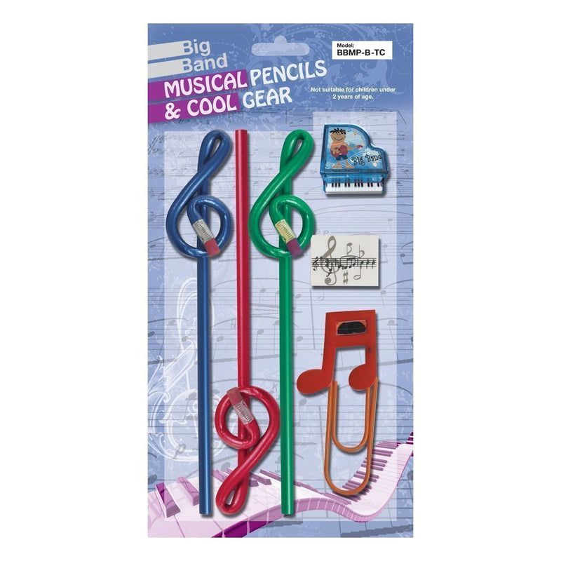 -Big Band Pencil Set (Treble Clef Blue)-Living Music