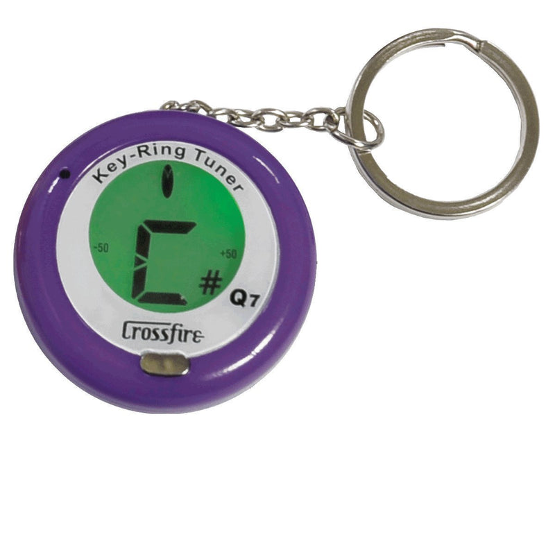 -Crossfire Chromatic Keyring Tuner (Purple)-Living Music