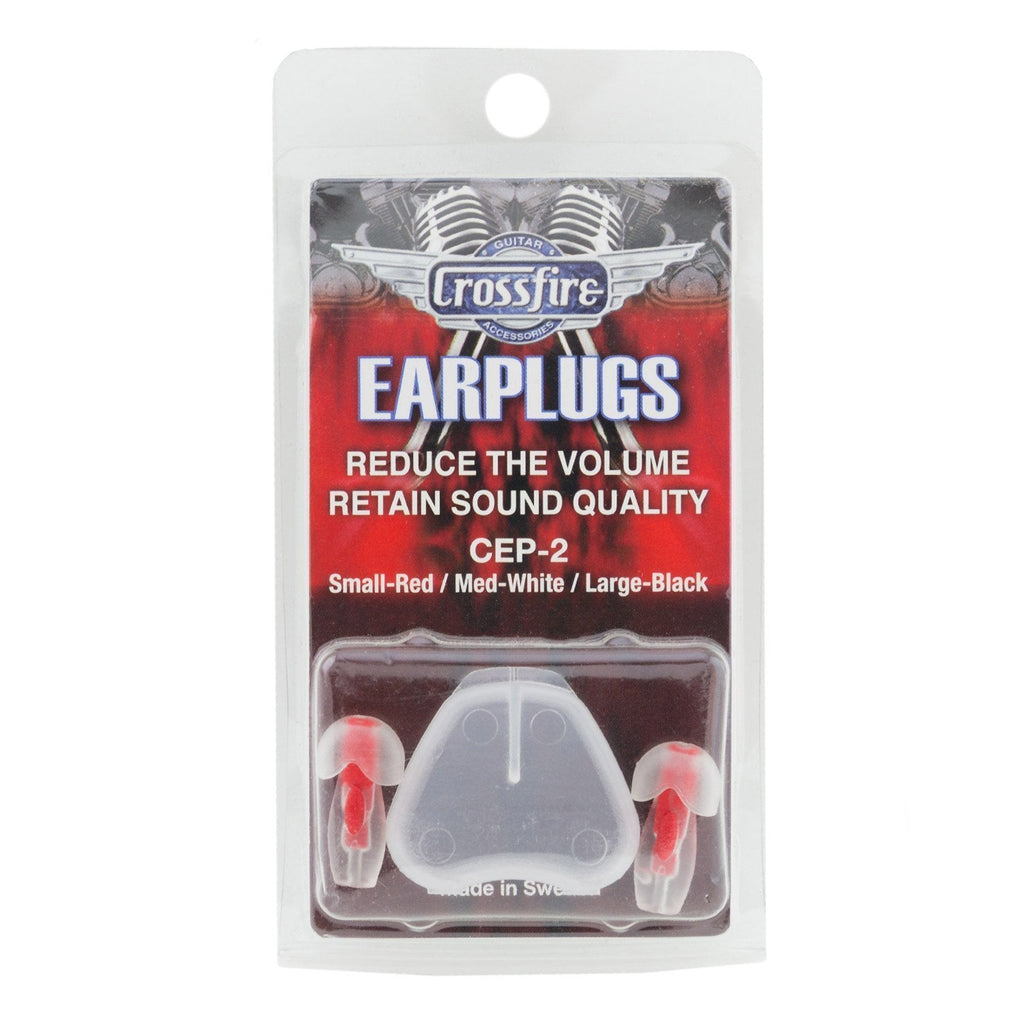 CEP-2-SM-Crossfire Deluxe Earplugs (Small Red)-Living Music