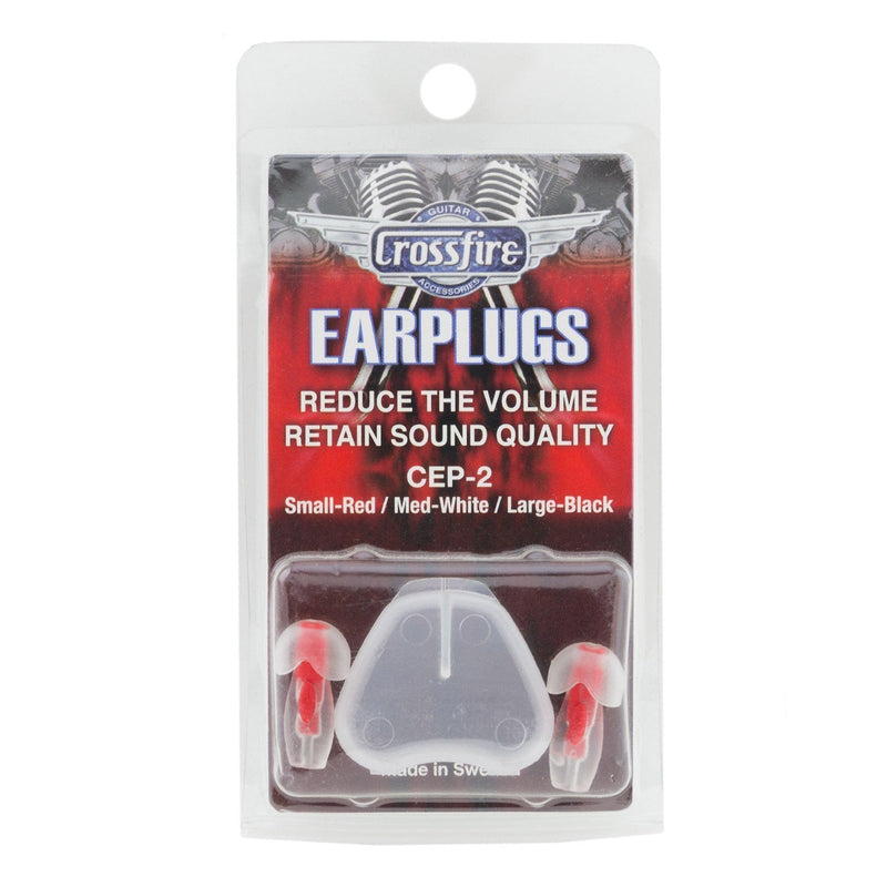 CEP-2-SM-Crossfire Deluxe Earplugs (Small Red)-Living Music