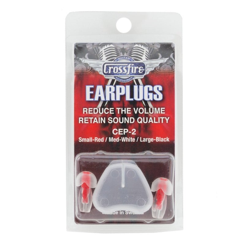 -Crossfire Deluxe Earplugs (Small Red)-Living Music
