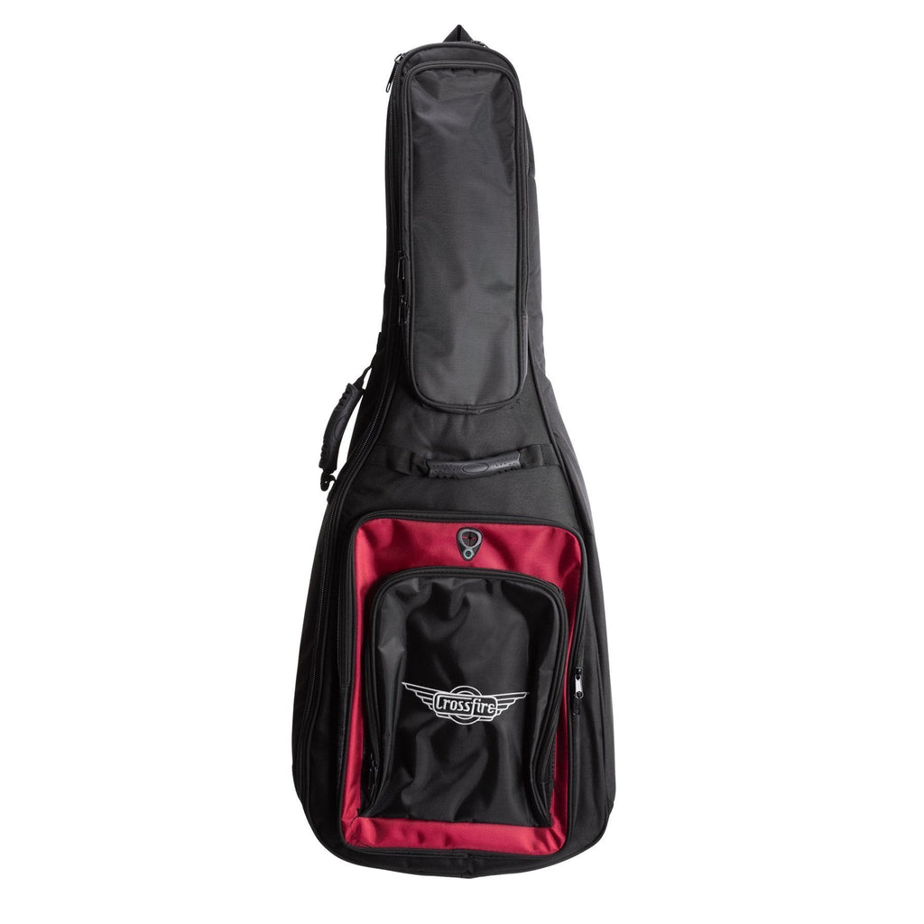-Crossfire Deluxe Padded Classical Guitar Gig Bag (Black)-Living Music