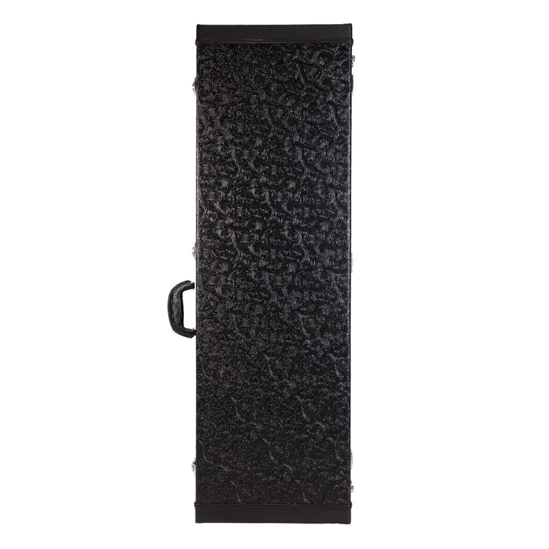 -Crossfire Deluxe Rectangular P and J-Style Bass Guitar Hard Case (Paisley Black)-Living Music