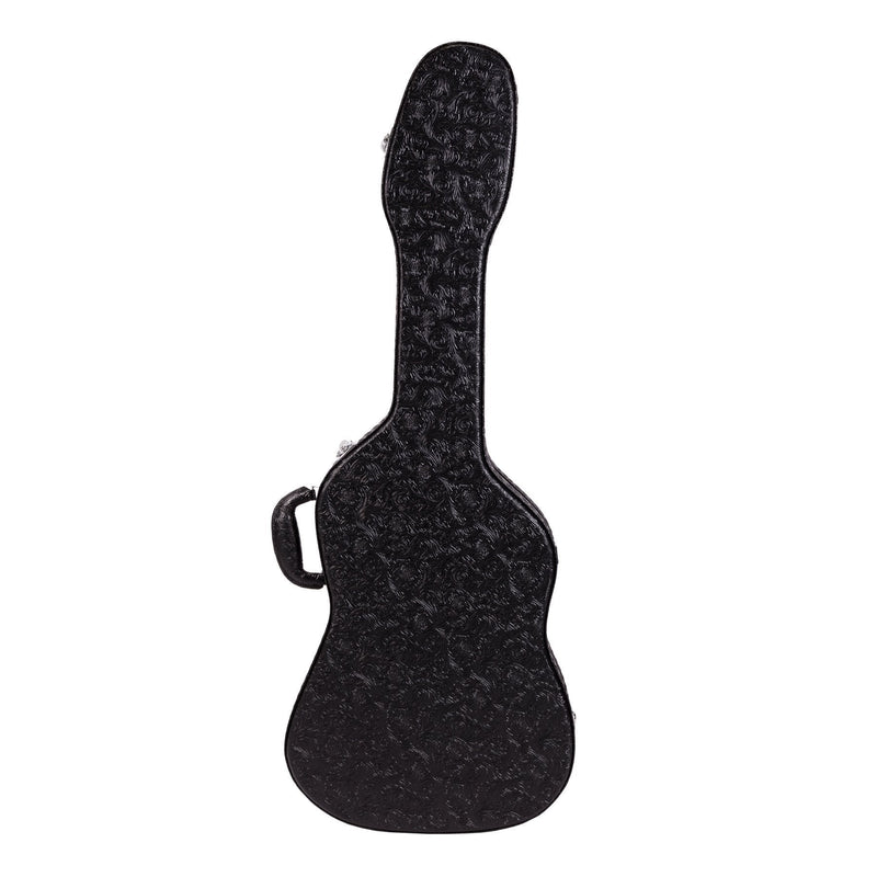 -Crossfire Deluxe Shaped ST-Style Electric Guitar Hard Case (Paisley Black)-Living Music