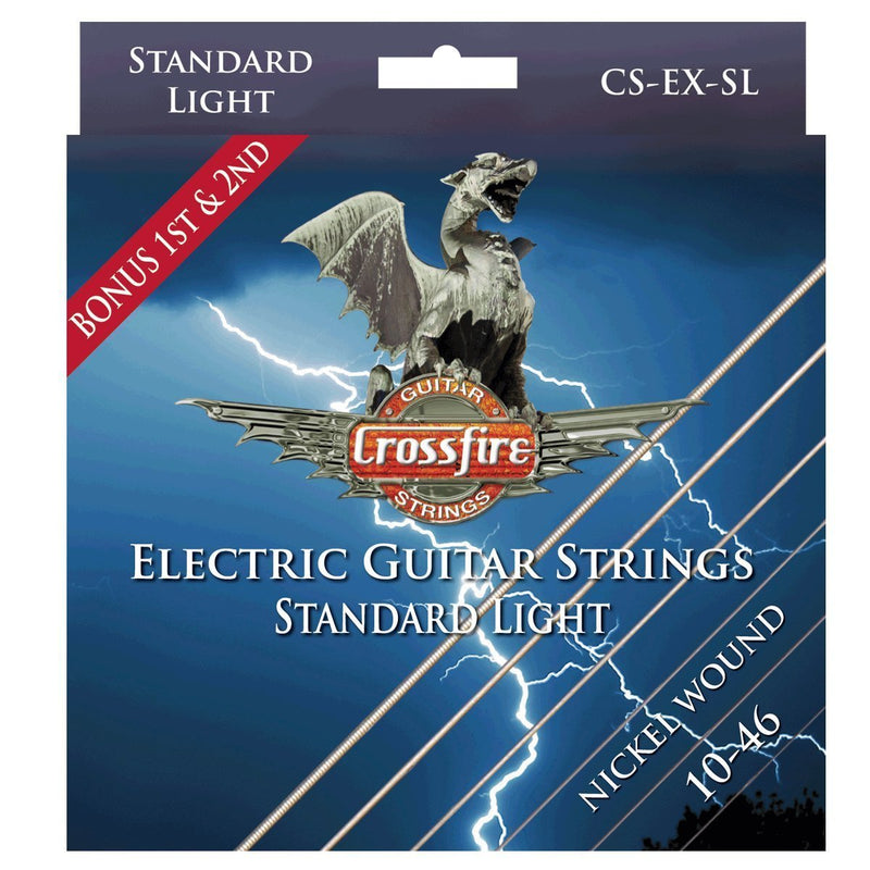 -Crossfire Light Electric Guitar Strings (10-46)-Living Music