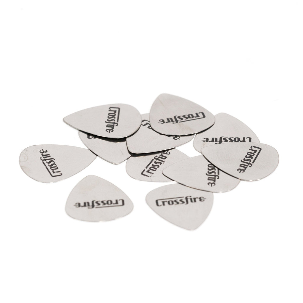 -Crossfire Metal Picks (12 Pack)-Living Music