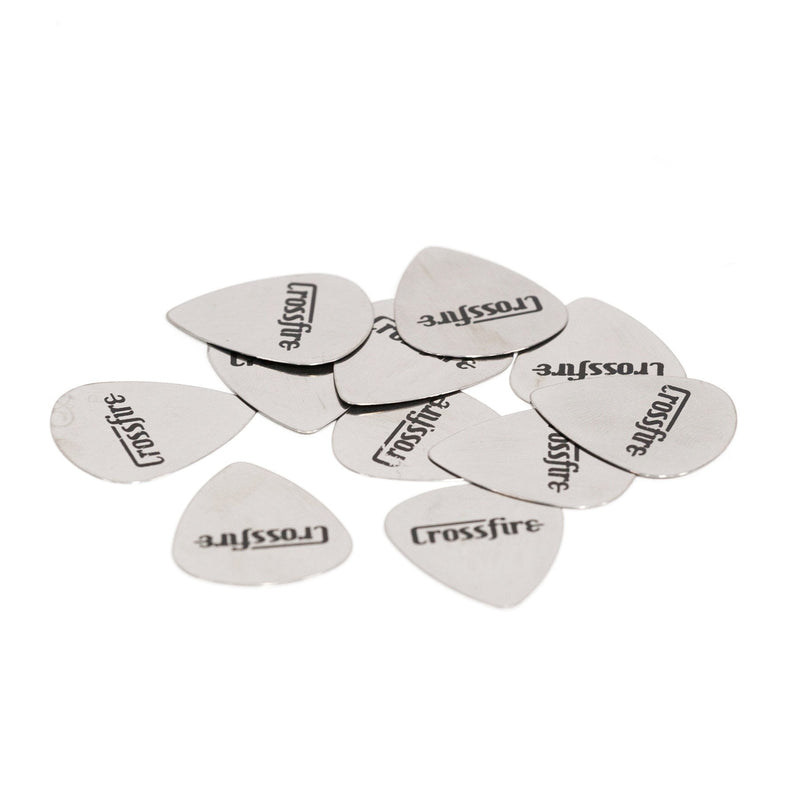 -Crossfire Metal Picks (12 Pack)-Living Music