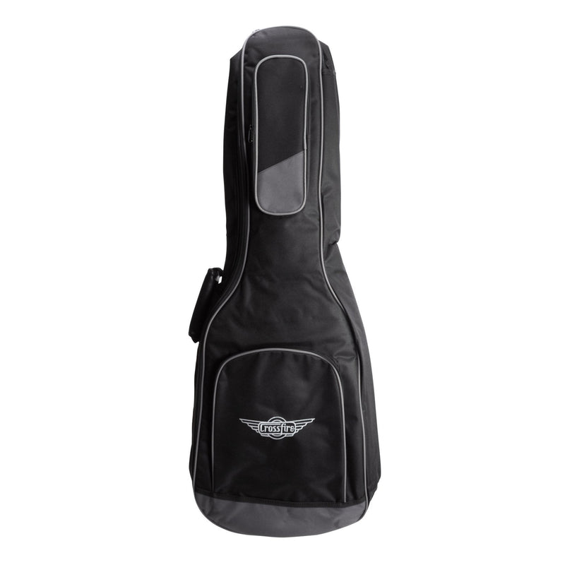 -Crossfire Standard Padded Classical Guitar Gig Bag (Black)-Living Music