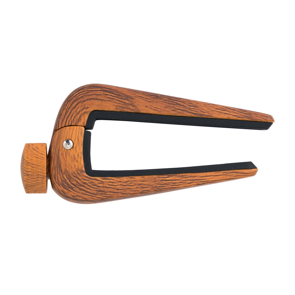 CFC-U-MAH-Crossfire Universal Acoustic and Classical Guitar Capo (Mahogany)-Living Music