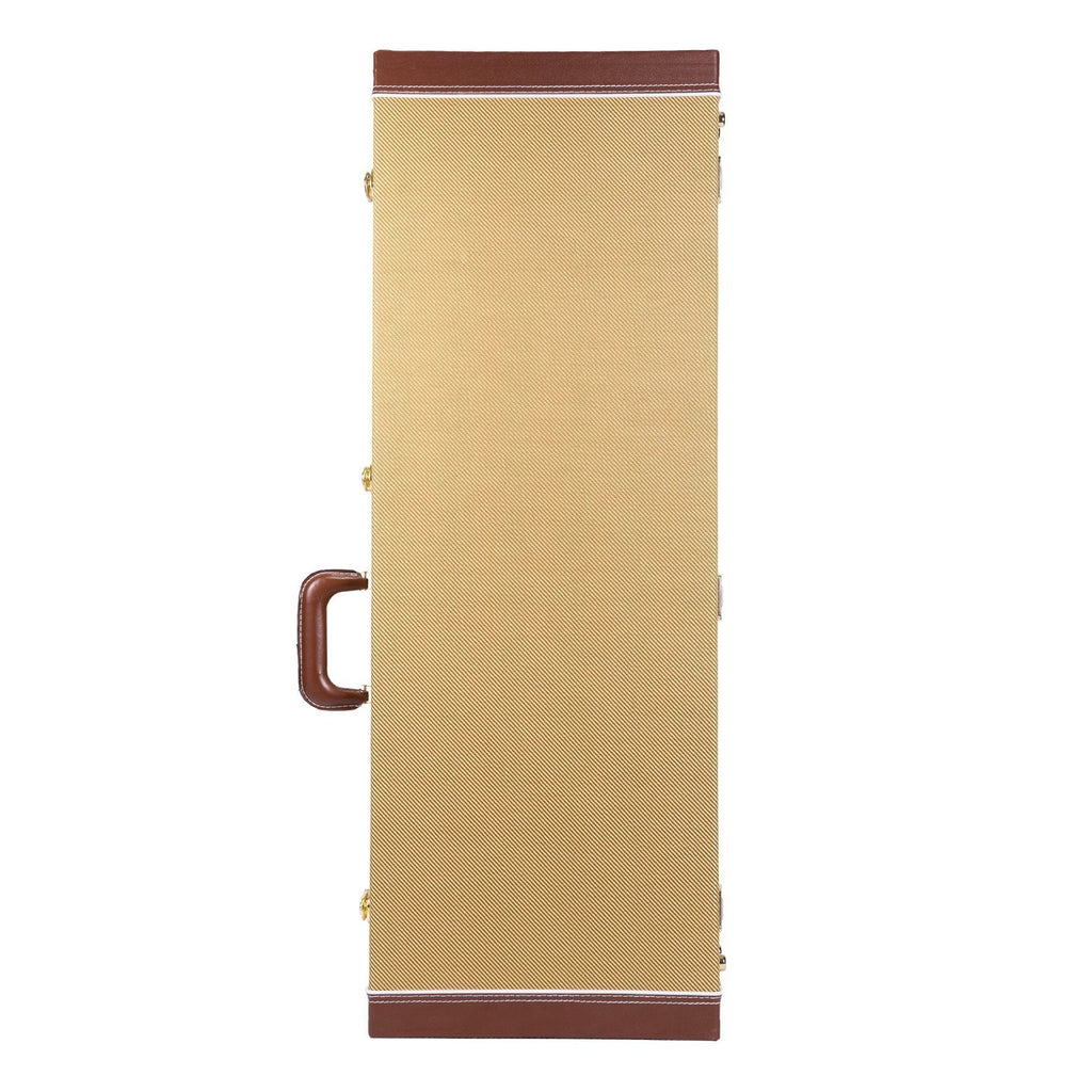 -Crossfire Vintage Style ST and TE-Style Electric Guitar Hard Case (Tweed)-Living Music