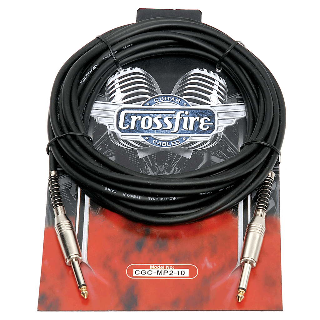 CGC-MP2-10-Crosssfire 10' / 3 Metre Instrument Cable with Straight Metal Jacks-Living Music