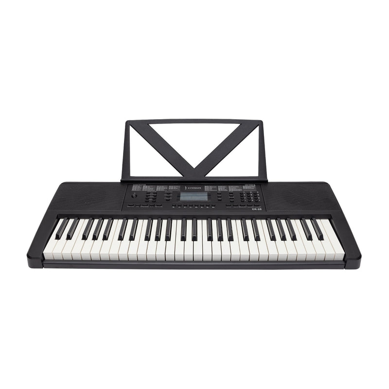 -Crown CK-25 Multi-Function 54-Key Electronic Portable Keyboard (Black)-Living Music