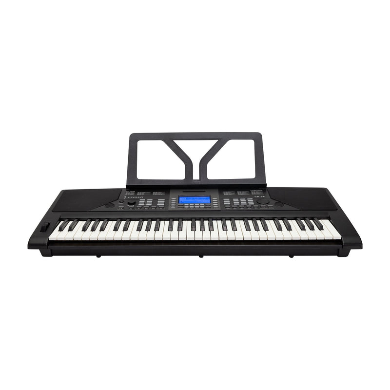 -Crown CK-28 Touch Sensitive Multi-Function 61-Key Electronic Portable Keyboard with USB (Black)-Living Music