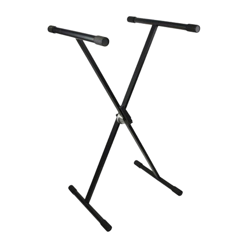-Crown Heavy Duty X-Style Height Adjustable Keyboard Stand (Black)-Living Music