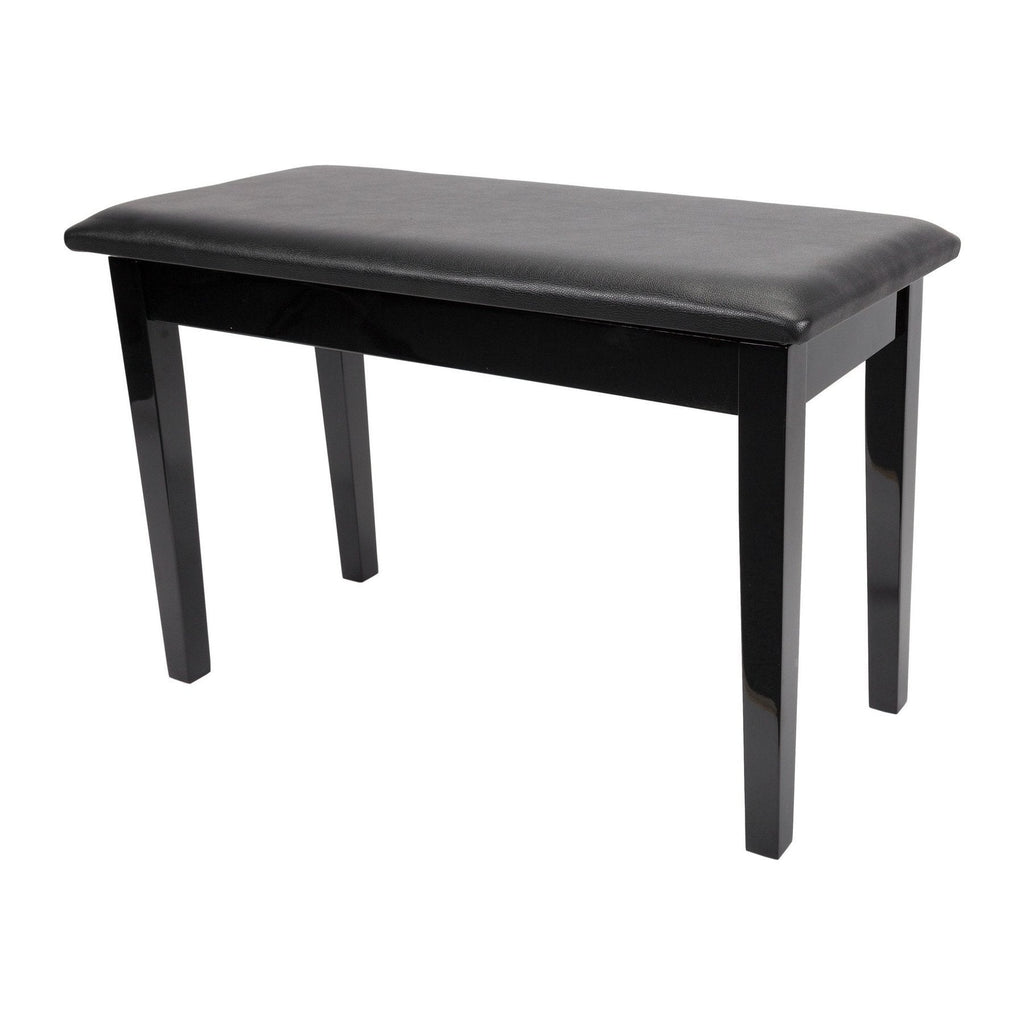 CPS-1C-BLK-Crown Standard Duet Piano Stool with Storage Compartment (Black)-Living Music