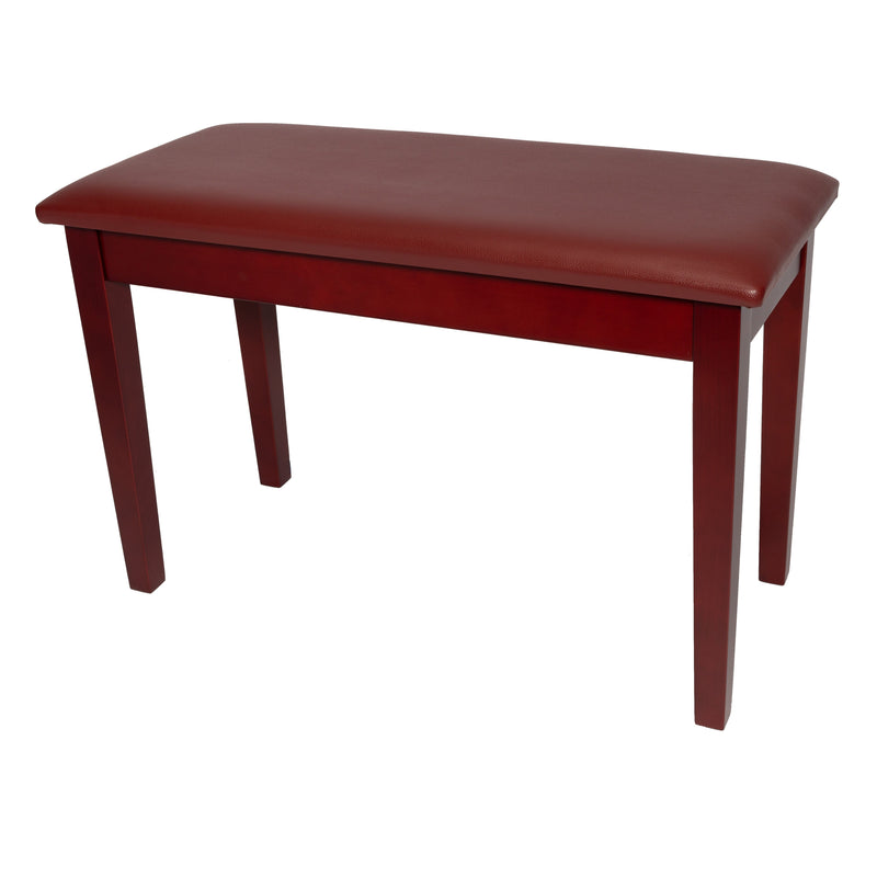 -Crown Standard Duet Piano Stool with Storage Compartment (Mahogany)-Living Music