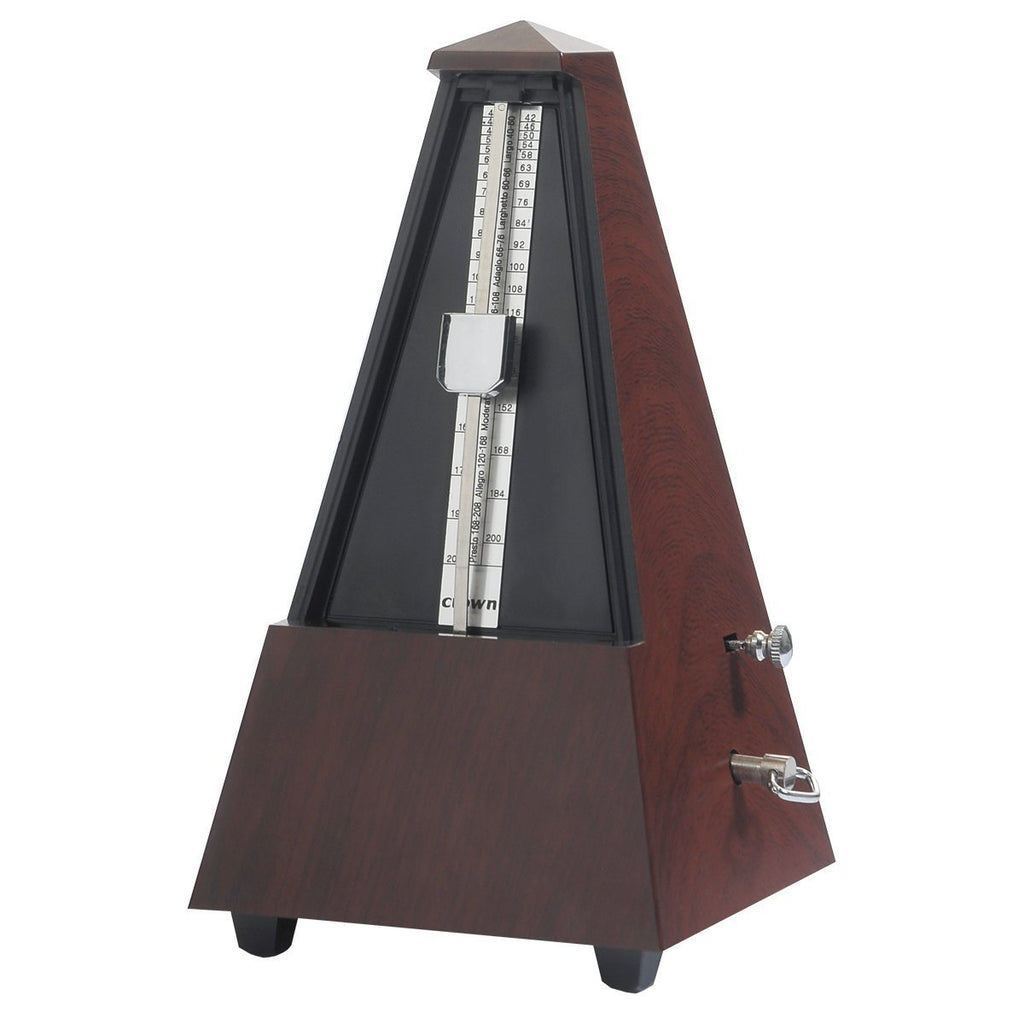 -Crown Traditional Metronome (Teak Wood Look Finish)-Living Music