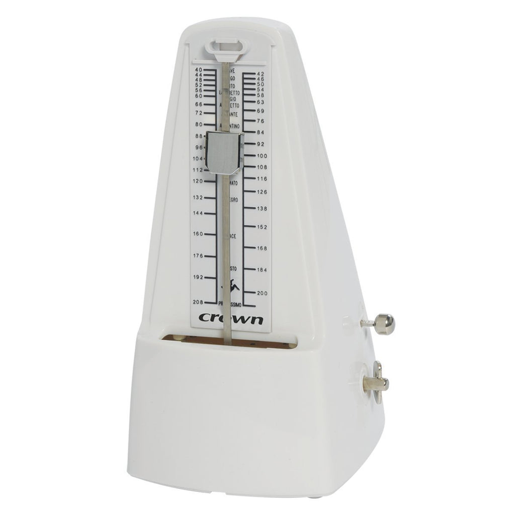 -Crown Traditional Metronome (White)-Living Music