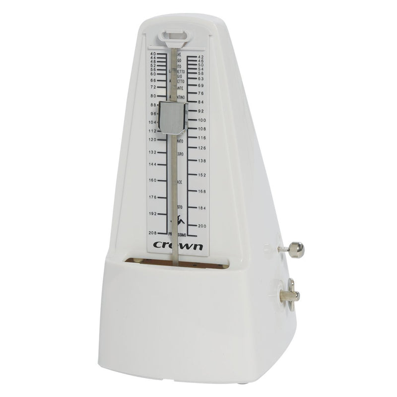 -Crown Traditional Metronome (White)-Living Music