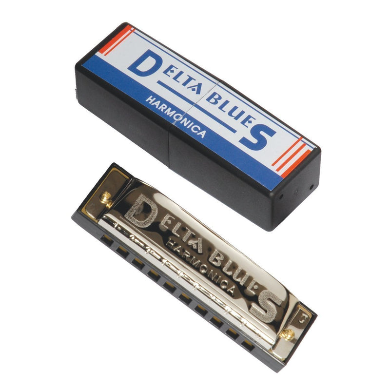 -Delta Blues 10 Hole Diatonic Harmonica (Key of G)-Living Music