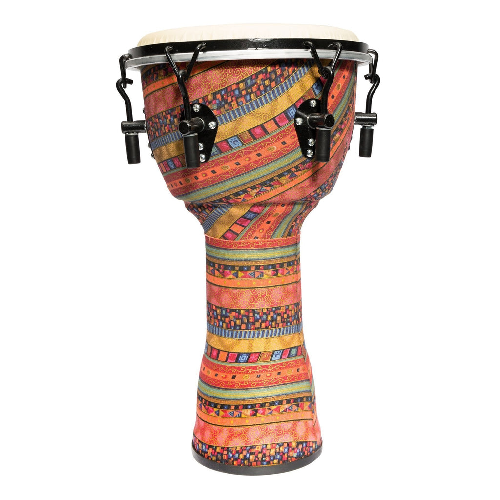 -Drumfire 10" Tuneable Synthetic Head Djembe (Multicolour)-Living Music