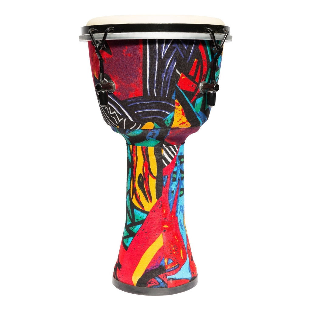 -Drumfire 8" Tuneable Synthetic Head Djembe (Multicolour)-Living Music
