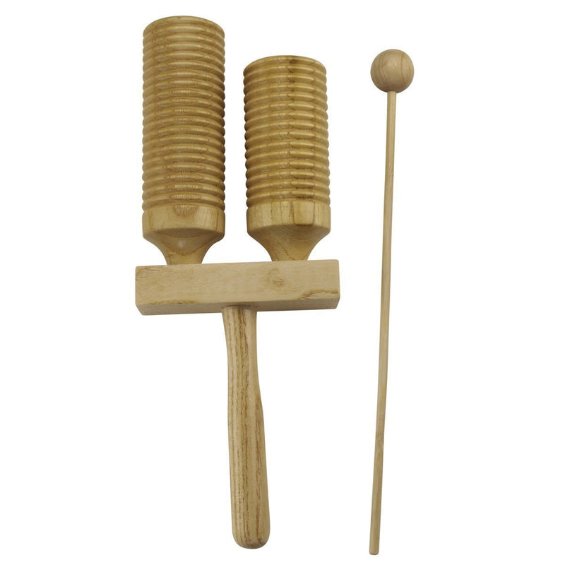 -Drumfire Double Hand-Held Guiro Tone Block-Living Music