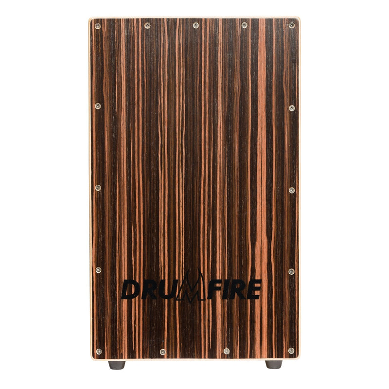 -Drumfire Ebony Front Wooden Cajon-Living Music