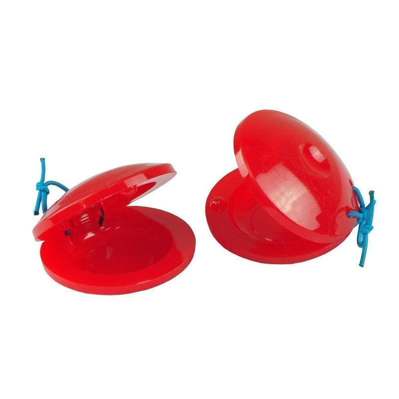 -Drumfire Finger Castanets Plastic (Red/Blue)-Living Music