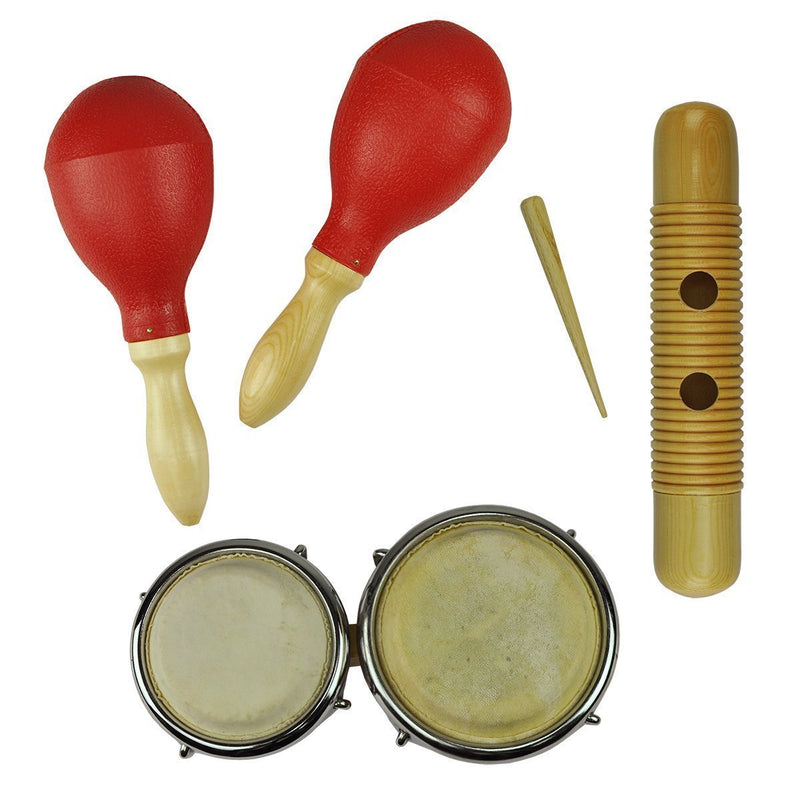 -Drumfire Hand Percussion & Bongo Set with Carry Bag (3-Piece)-Living Music