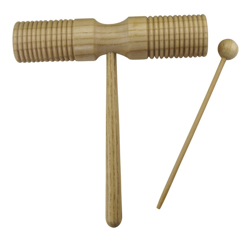 -Drumfire Handheld Guiro Tone Block (Double-Ended)-Living Music