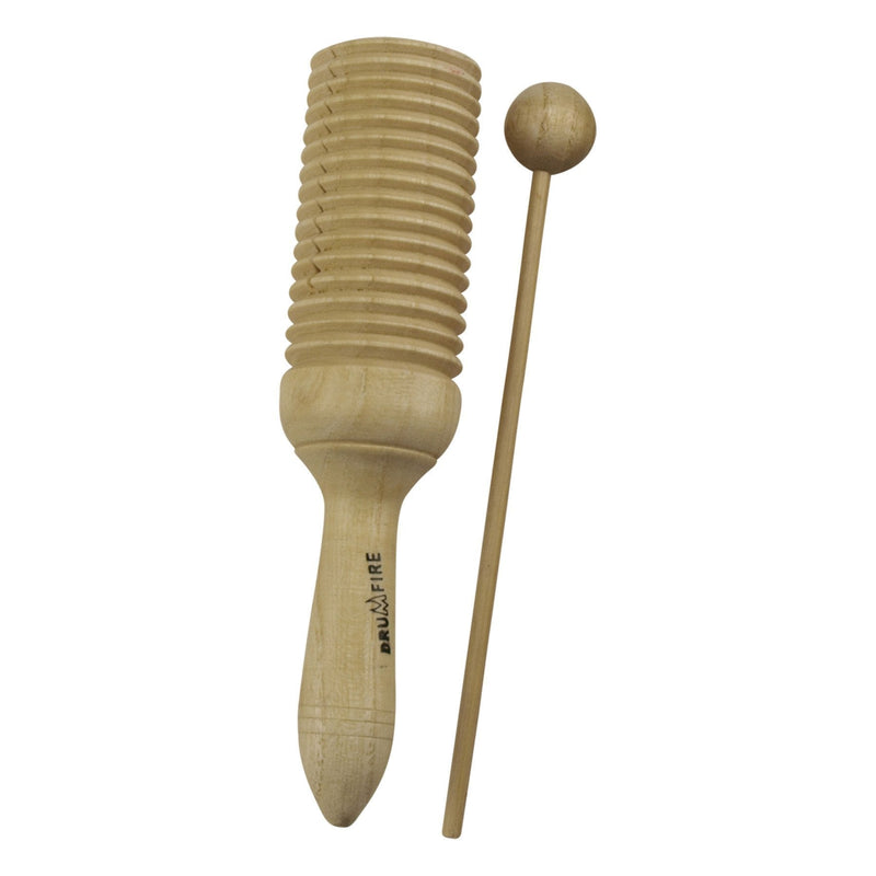 -Drumfire Handheld Guiro Tone Block (Single)-Living Music