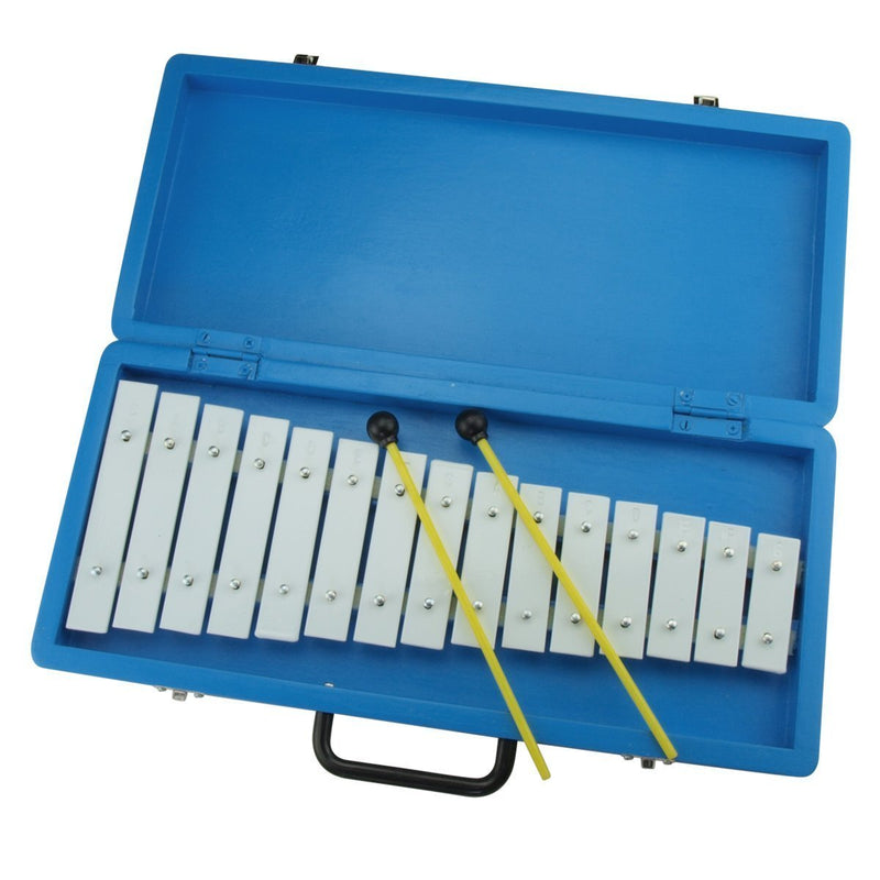 -Drumfire Metallophone in Wooden Carry Case (Blue)-Living Music