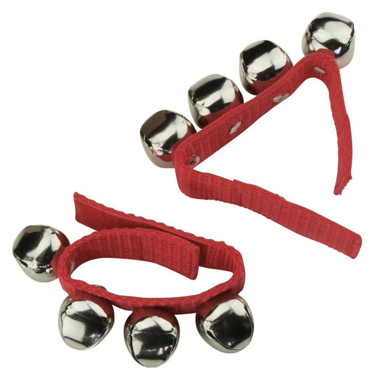 -Drumfire Wrist Bells (Red)-Living Music
