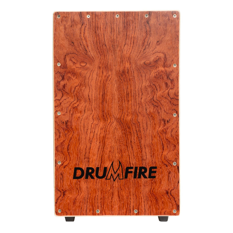 DFP-HL-NST-Drumfire Yellow Rosewood Front Wooden Cajon-Living Music
