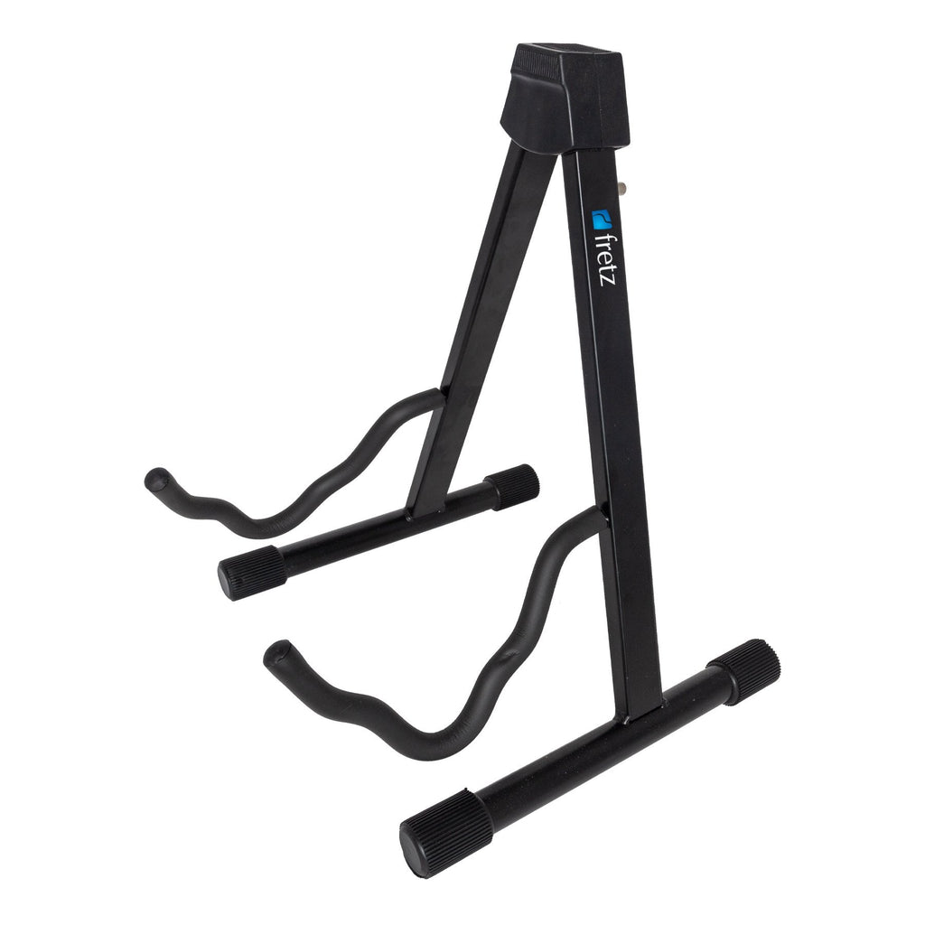 -Fretz A-Frame Folding Acoustic/Electric Guitar Stand (Black)-Living Music