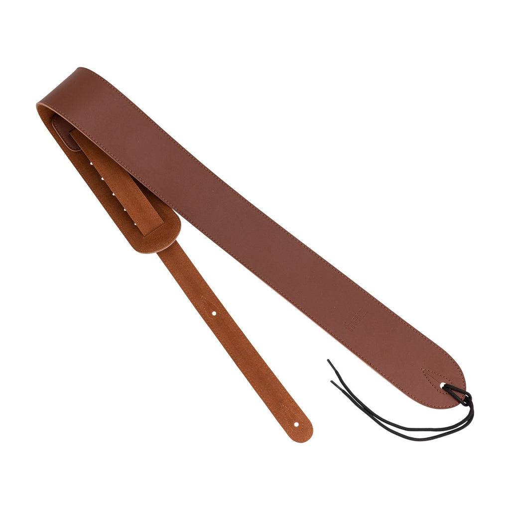 -Fretz Genuine Leather Guitar Strap (Dark Brown)-Living Music