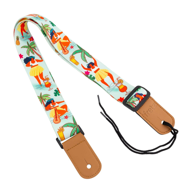 FUST-H51-Fretz Hawaiian Style Ukulele Strap (Hula Girl)-Living Music