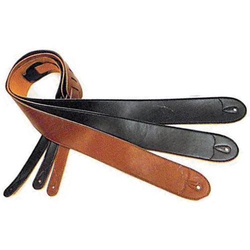 -Fretz Microfibre Leather and Suede Back Guitar Strap (Black)-Living Music