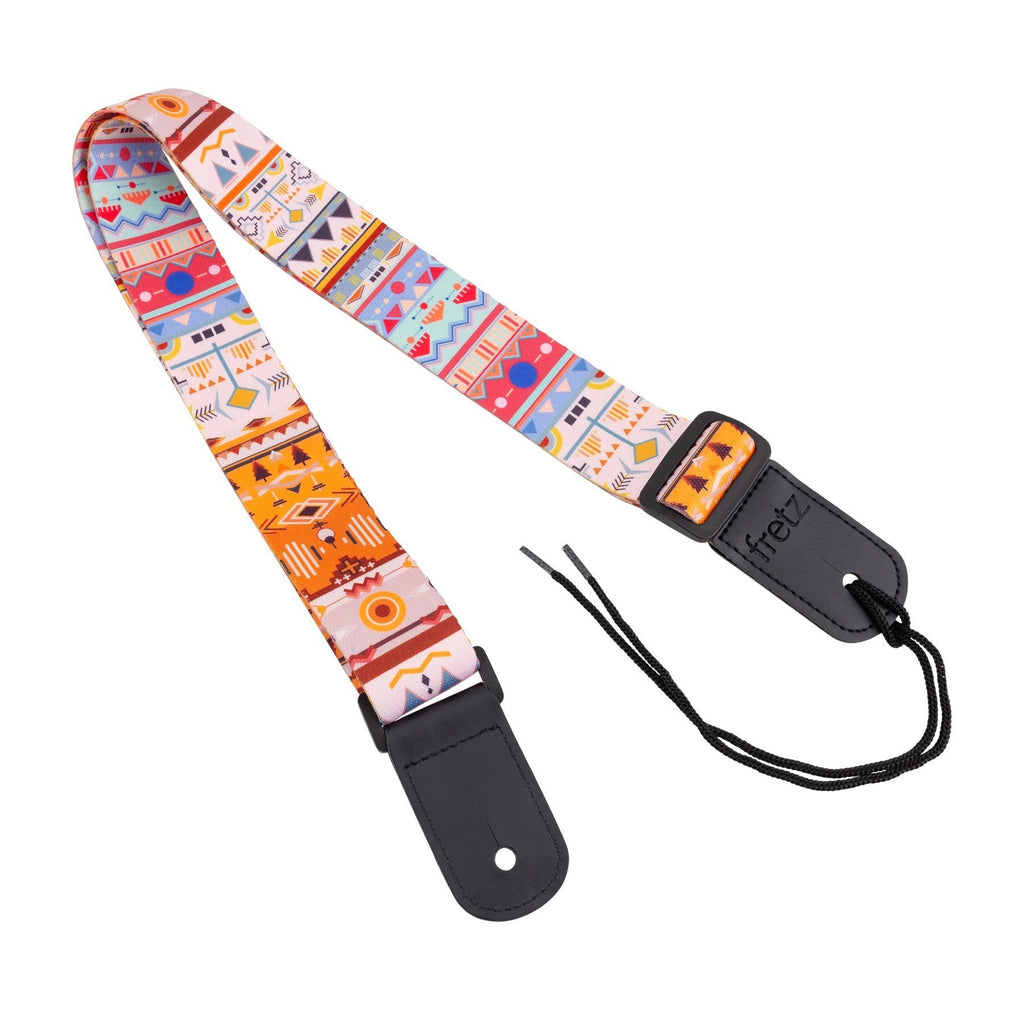 FUST-G45-Fretz Patterned Ukulele Strap (Shaman)-Living Music