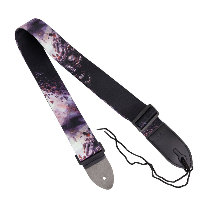 -Fretz Polyester Printed Guitar Strap (Skull)-Living Music